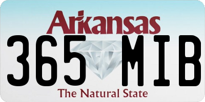 AR license plate 365MIB