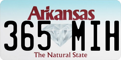 AR license plate 365MIH