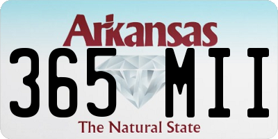 AR license plate 365MII