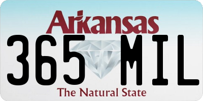 AR license plate 365MIL