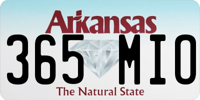 AR license plate 365MIO
