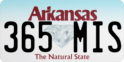 AR license plate 365MIS