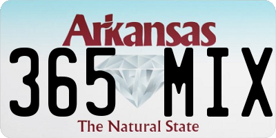 AR license plate 365MIX