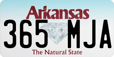 AR license plate 365MJA