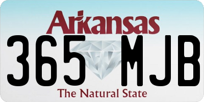 AR license plate 365MJB