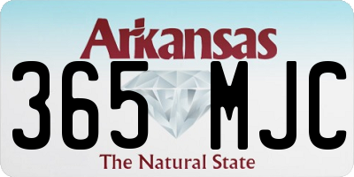 AR license plate 365MJC