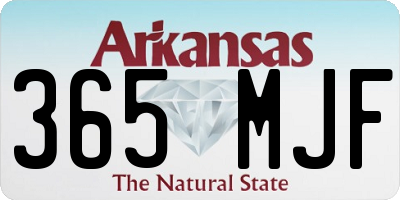 AR license plate 365MJF