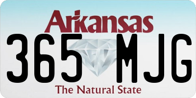 AR license plate 365MJG