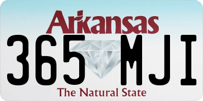 AR license plate 365MJI