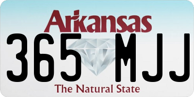 AR license plate 365MJJ