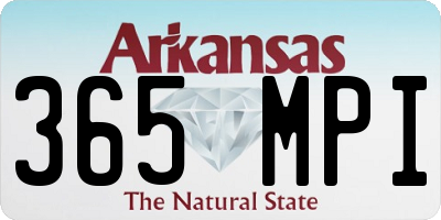AR license plate 365MPI