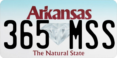 AR license plate 365MSS