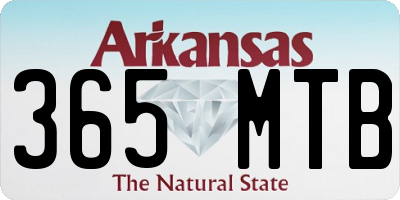 AR license plate 365MTB