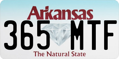 AR license plate 365MTF