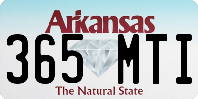 AR license plate 365MTI