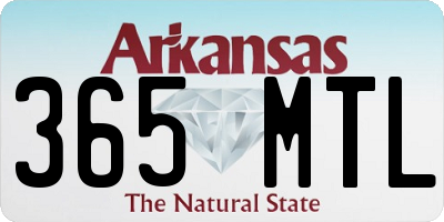 AR license plate 365MTL