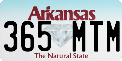 AR license plate 365MTM