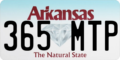 AR license plate 365MTP
