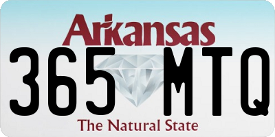 AR license plate 365MTQ
