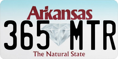 AR license plate 365MTR