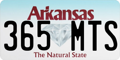 AR license plate 365MTS