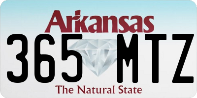AR license plate 365MTZ