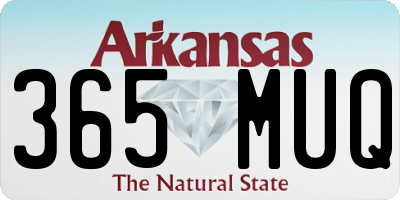 AR license plate 365MUQ