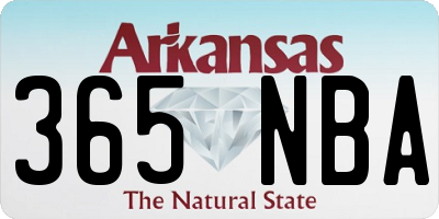 AR license plate 365NBA