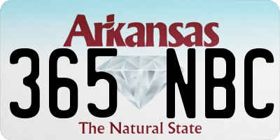 AR license plate 365NBC