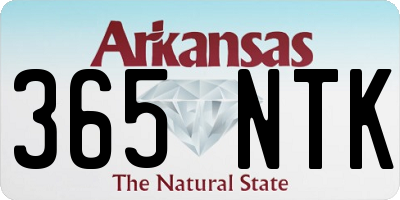 AR license plate 365NTK