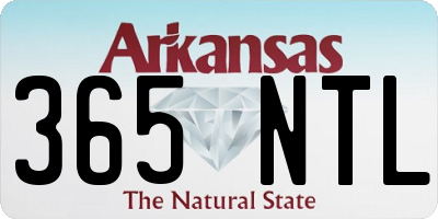 AR license plate 365NTL