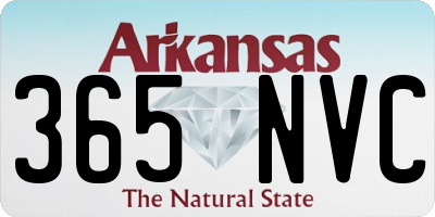 AR license plate 365NVC