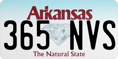 AR license plate 365NVS