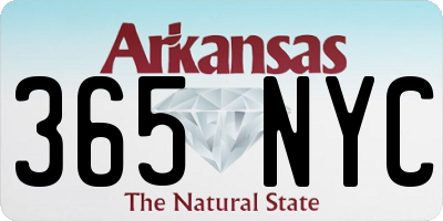 AR license plate 365NYC