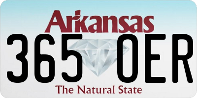 AR license plate 365OER