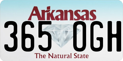 AR license plate 365OGH