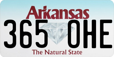 AR license plate 365OHE