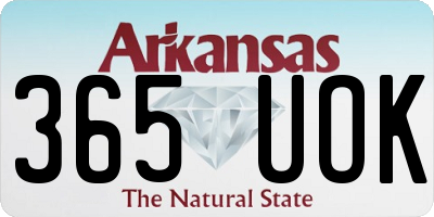 AR license plate 365UOK