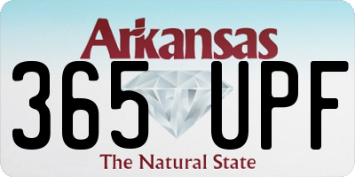 AR license plate 365UPF