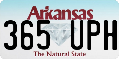 AR license plate 365UPH