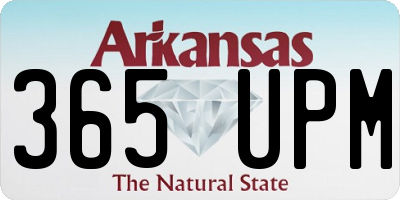 AR license plate 365UPM