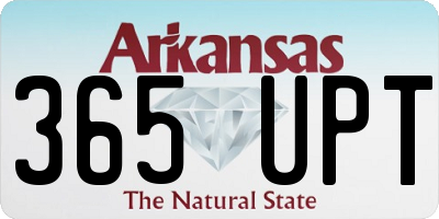 AR license plate 365UPT