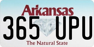 AR license plate 365UPU