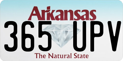 AR license plate 365UPV