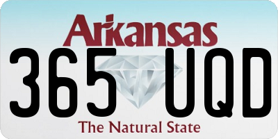 AR license plate 365UQD