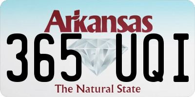 AR license plate 365UQI