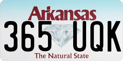 AR license plate 365UQK