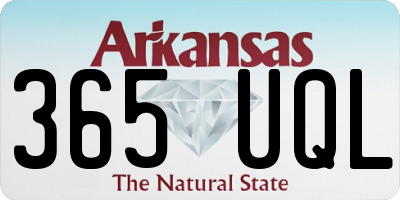 AR license plate 365UQL