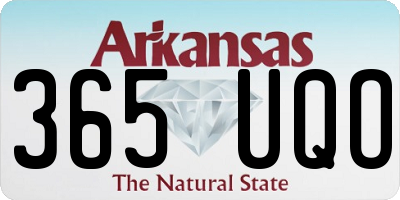 AR license plate 365UQO
