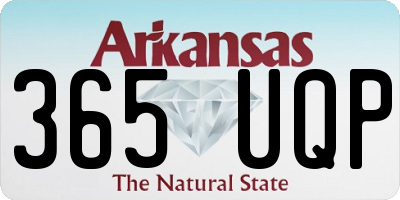 AR license plate 365UQP